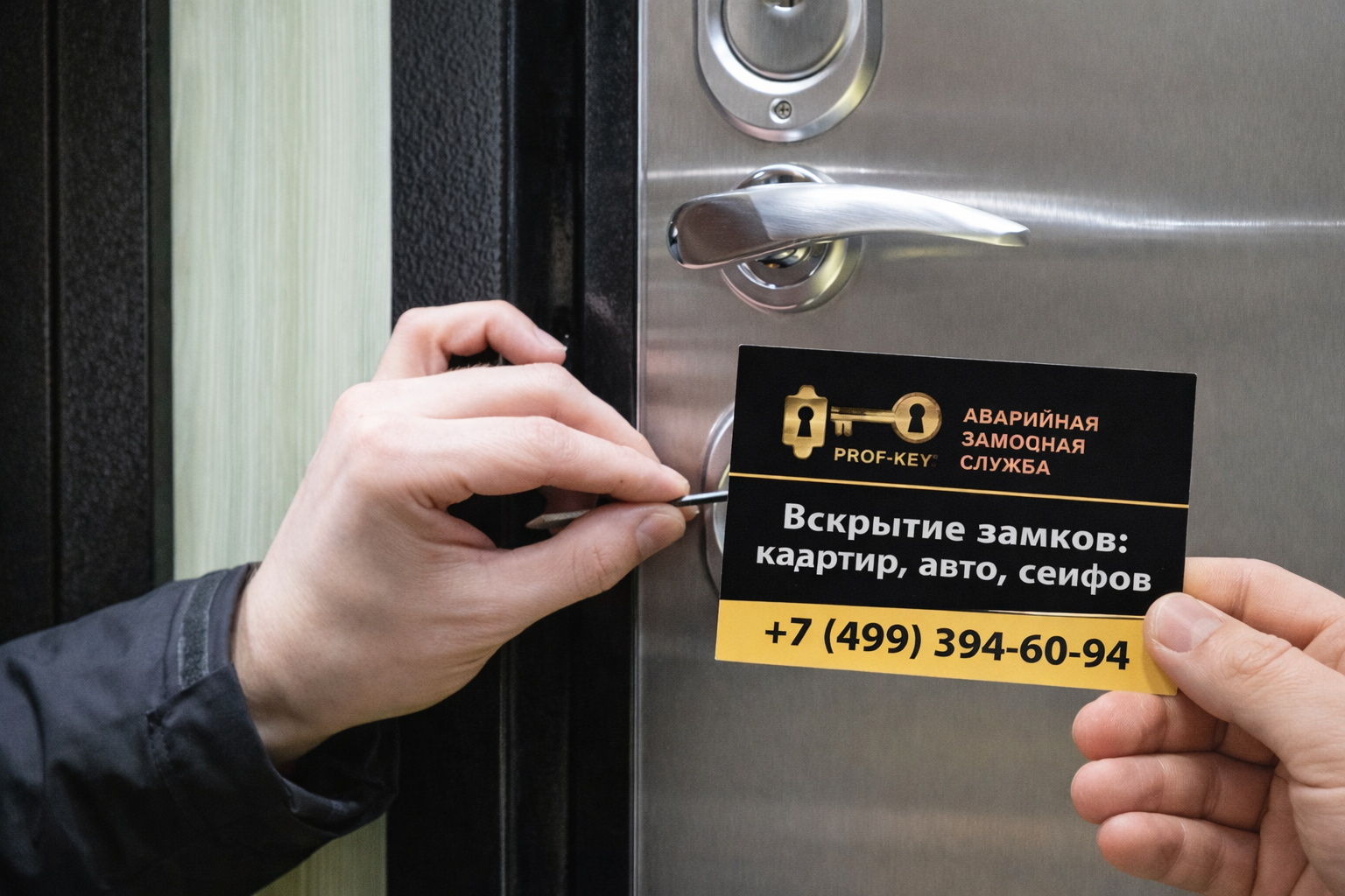 Вскрытие дверного замка